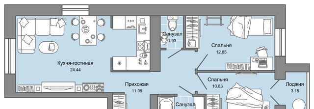 р-н Заволжский Новый Город ЖК Центрополис 4 Центральный кв-л фото