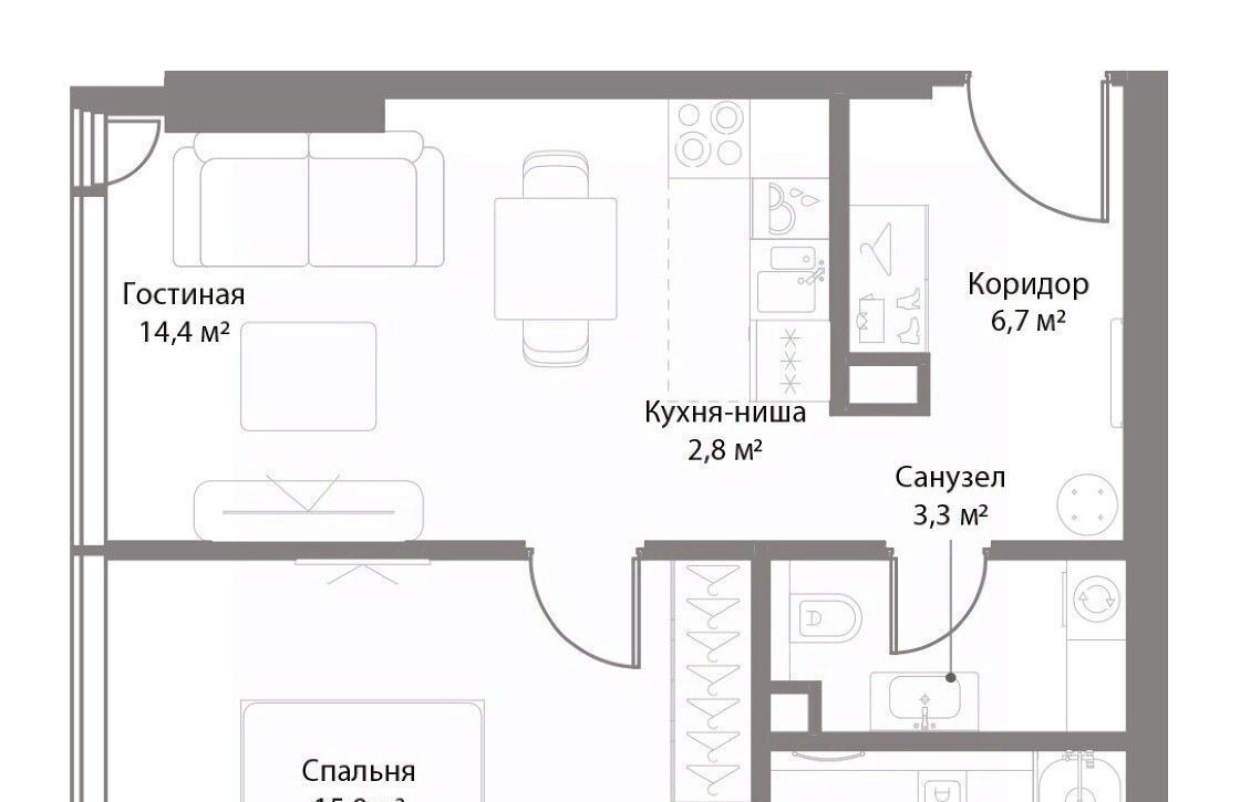 квартира г Москва метро Белорусская пр-кт Ленинградский 8 муниципальный округ Беговой фото 2