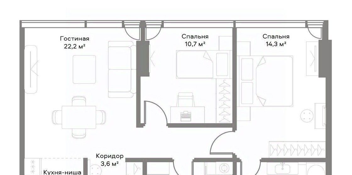 квартира г Москва метро Белорусская пр-кт Ленинградский 8 муниципальный округ Беговой фото 2