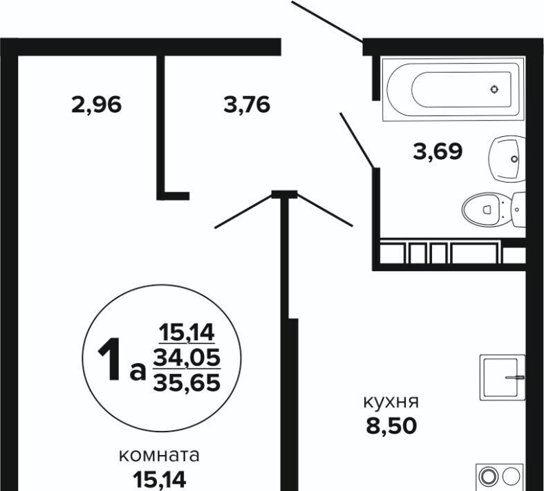 квартира г Краснодар р-н Прикубанский Музыкальный ул им. Дунаевского И.И. фото 1