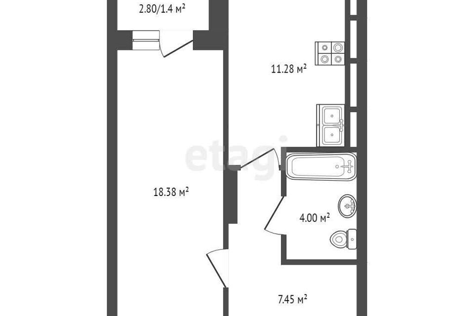 квартира г Якутск мкр 203 35/1 ЖК «Северное Сияние» городской округ Якутск фото 9