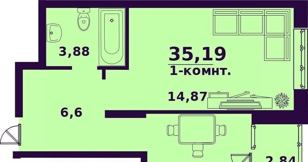 квартира г Ульяновск р-н Заволжский ул Народного учителя Латышева 5 фото 1