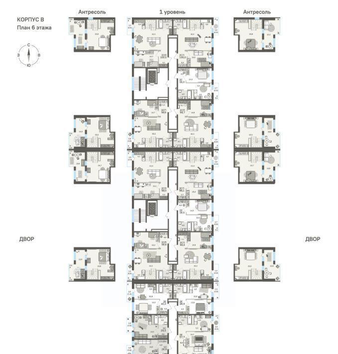 квартира г Пермь р-н Мотовилихинский б-р Гагарина 72 фото 2