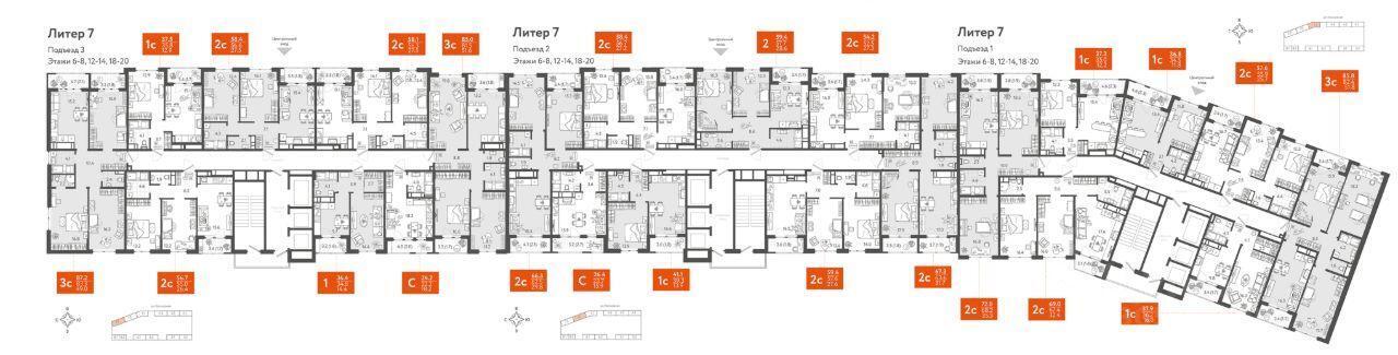 квартира г Краснодар р-н Центральный ул Колхозная 5/4 ЖК «Все Свои» фото 2