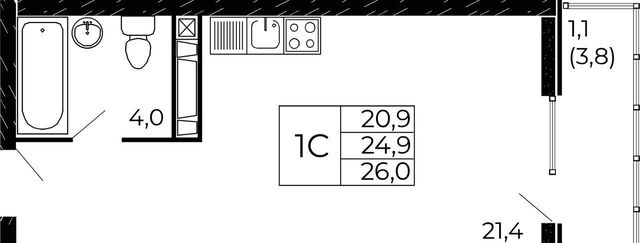 р-н Советский XI мкр, кв-л 11-6, стр. 11-6-2 фото