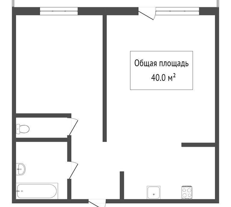 квартира р-н Томский п Зональная Станция ул Ягодная 3 микрорайон «Южные Ворота» фото 7