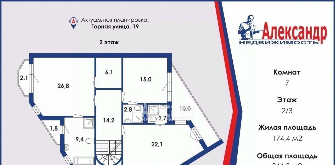 квартира г Санкт-Петербург метро Удельная ул Горная 19 фото 14