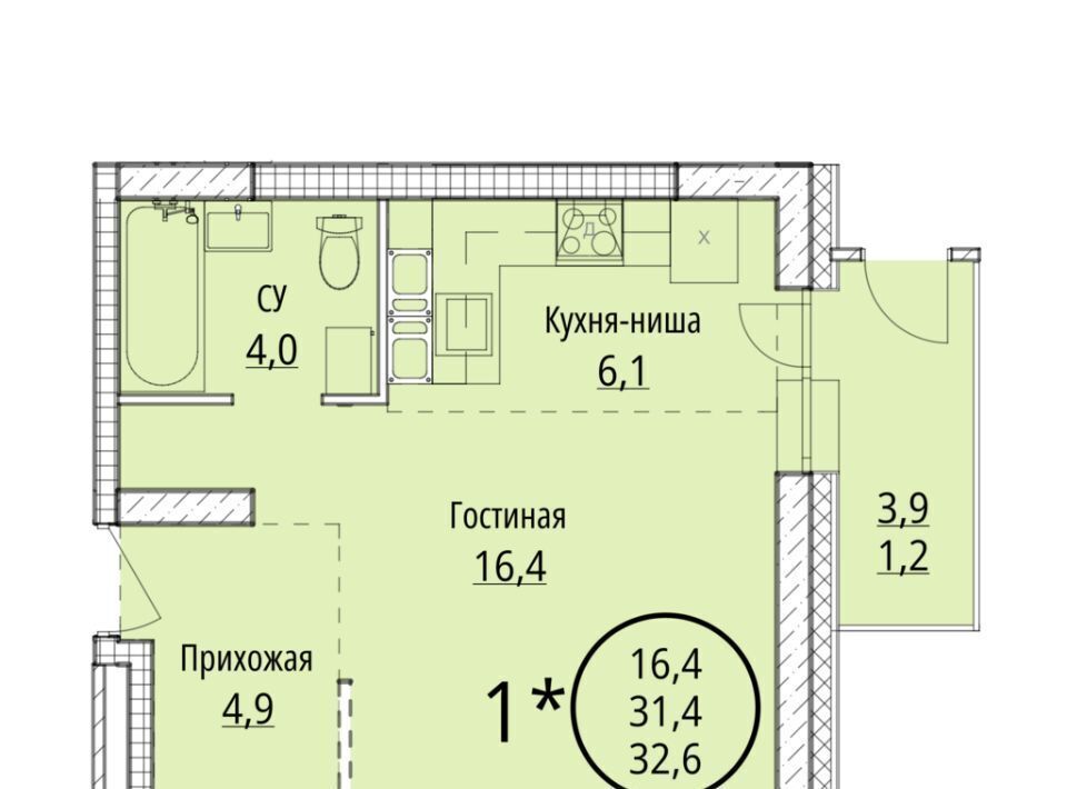 квартира г Хабаровск р-н Железнодорожный Город 4212 жилой комплекс фото 1