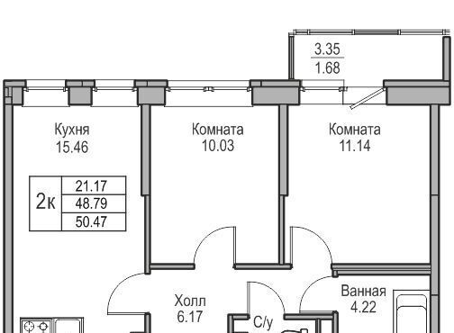 квартира г Санкт-Петербург ул Ивинская 1к/3 Беговая фото 1