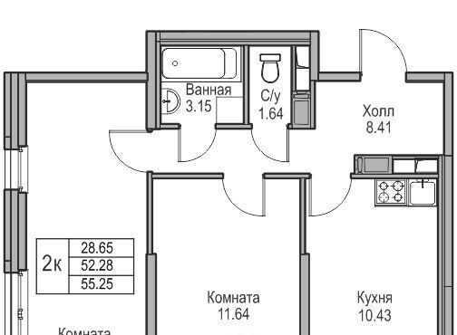 квартира г Санкт-Петербург ул Ивинская 1к/3 Беговая фото 1