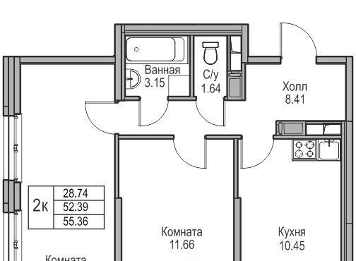 квартира г Санкт-Петербург ул Ивинская 1к/3 Беговая фото 1