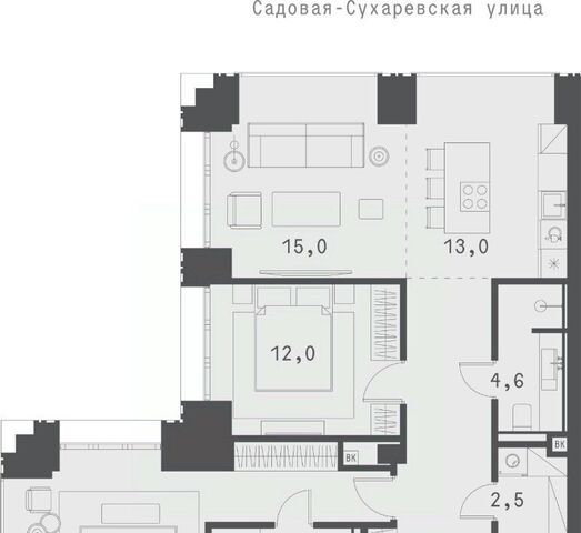 метро Сухаревская ул Садовая-Сухаревская 14 муниципальный округ Мещанский фото