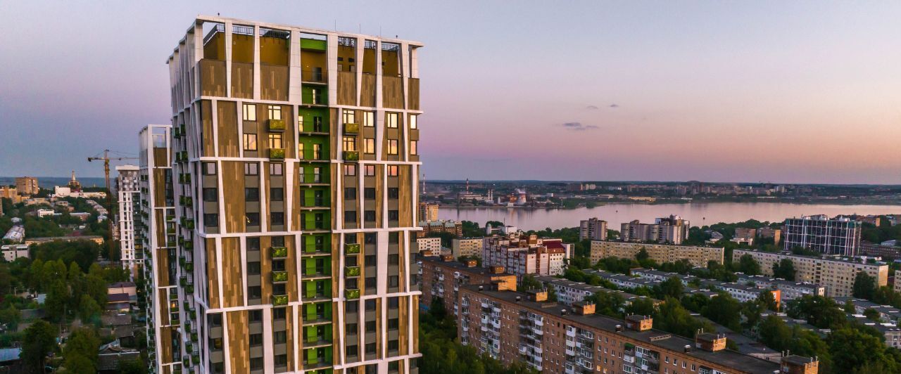 квартира г Ижевск р-н Октябрьский 12-й микрорайон Север ЖК Эко Лайф Весна жилрайон фото 6