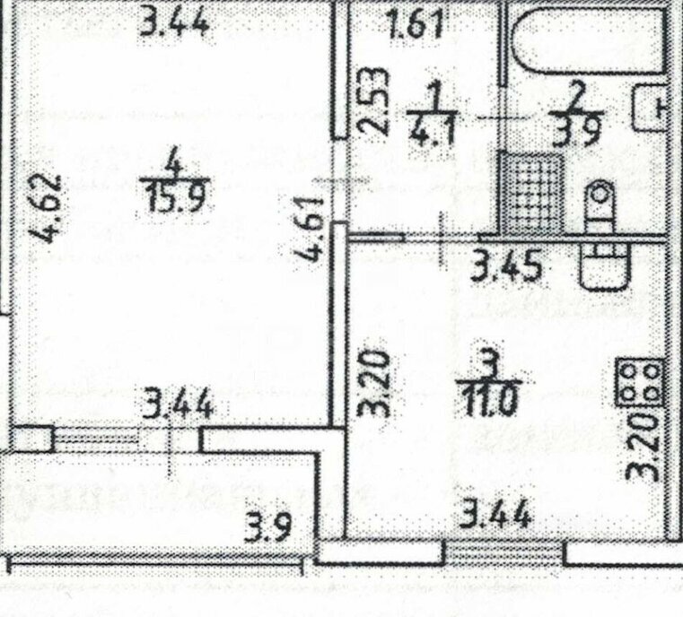 квартира г Санкт-Петербург метро Автово пр-кт Ленинский 54 округ Южно-Приморский фото 20