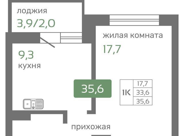 квартира г Красноярск р-н Октябрьский ул Норильская ЖК «Кедр» с 2 фото 1