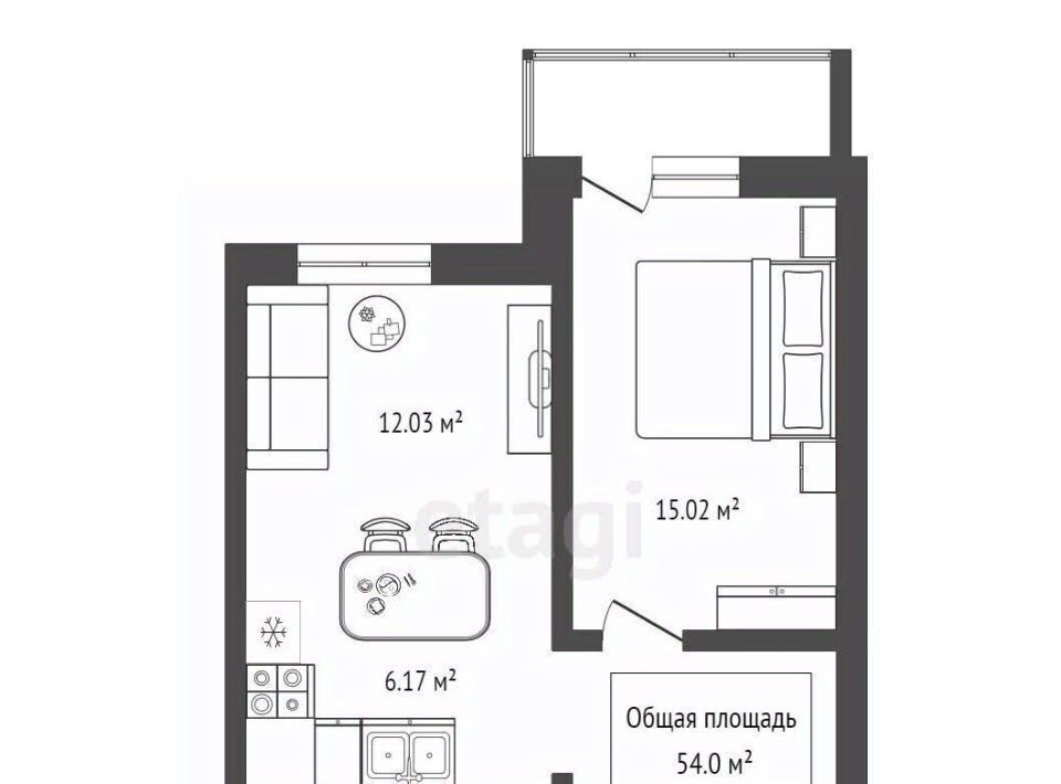 квартира г Новосибирск р-н Дзержинский Берёзовая роща ул Фрунзе 252/1 фото 14