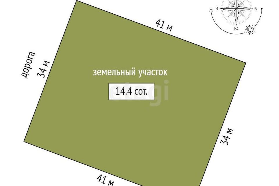 земля р-н Симферопольский с Новоандреевка ул Луговая фото 9