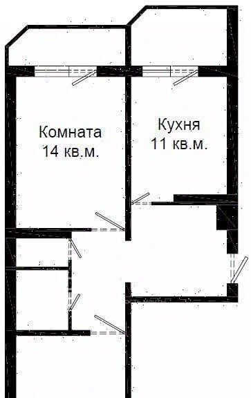 квартира г Москва метро Подольск ул Набережная 14 микрорайон «Северный» Московская область, Домодедово фото 2