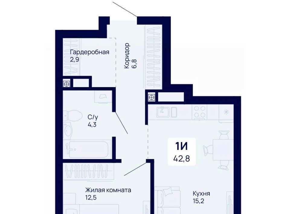 квартира г Екатеринбург р-н Железнодорожный Уральская ЖК Галактика фото 1