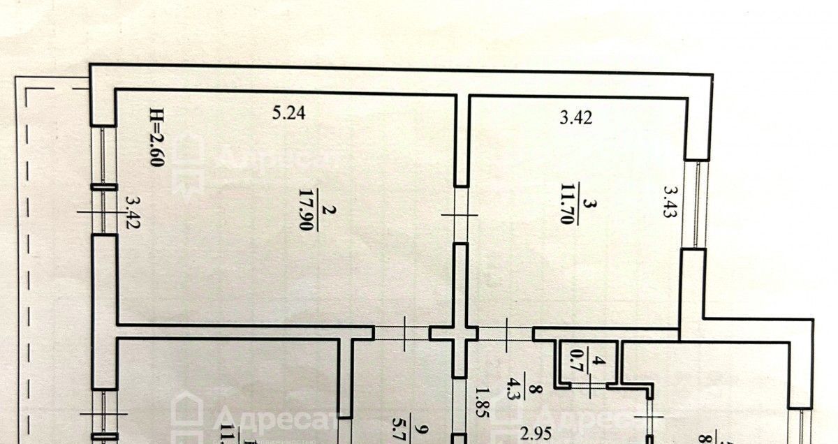 квартира г Волгоград р-н Кировский ул им. Никитина 137 фото 13