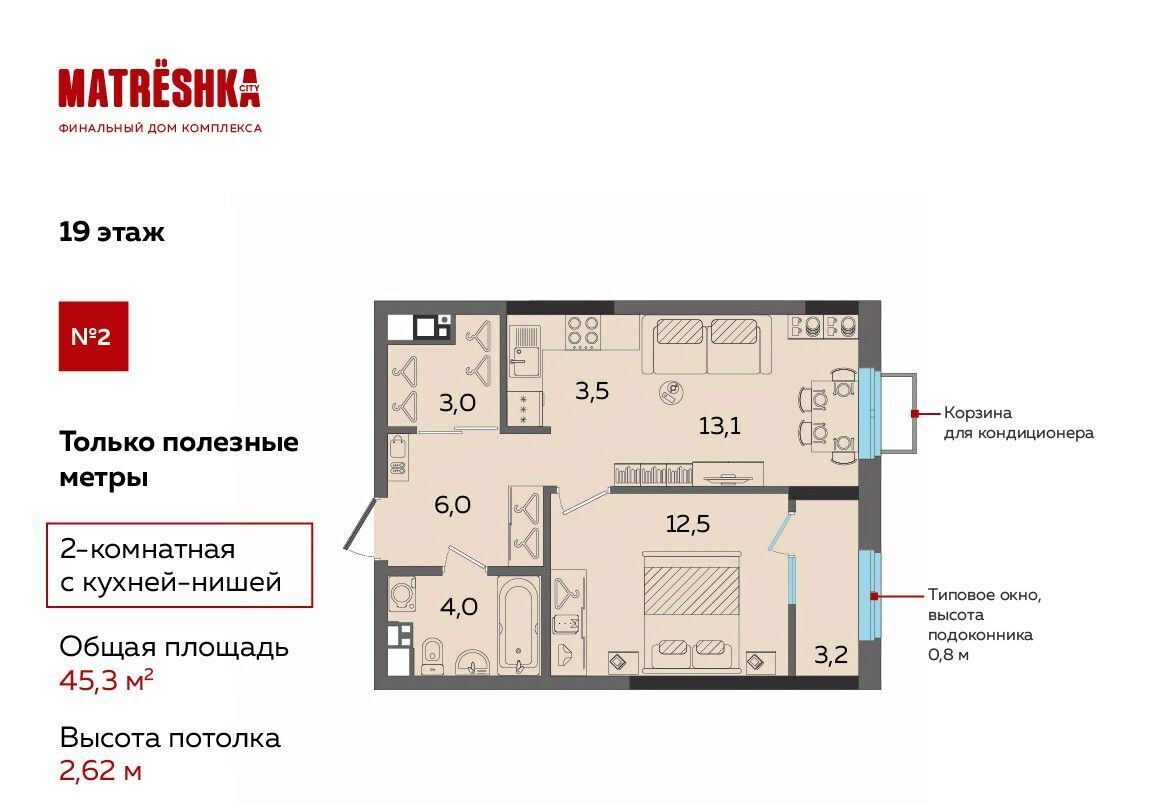 квартира г Ижевск р-н Устиновский Аэропорт ЖК Матрёшка Сити жилрайон, А-1 мкр фото 1