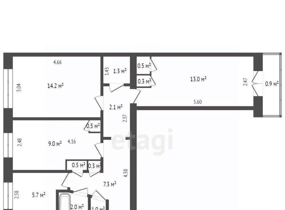 квартира г Вологда Завокзальный проезд Осановский 25 фото 2