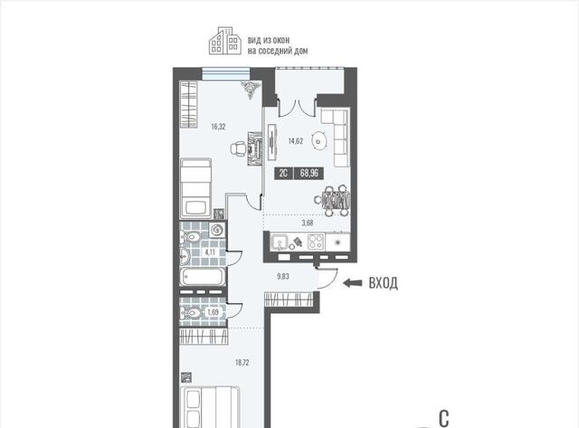 р-н Центральный Маршала Покрышкина дом 91 фото