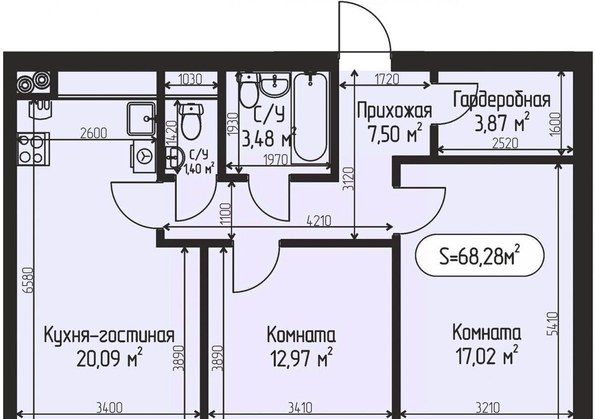 квартира городской округ Дмитровский с Озерецкое КП Мечта Лобня фото 1