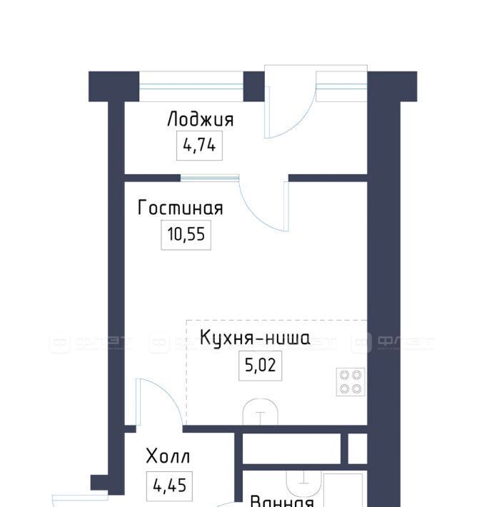 квартира р-н Зеленодольский с Осиново ЖК «Зимний Сад» Осиновское с/пос, сад, Авиастроительная фото 2