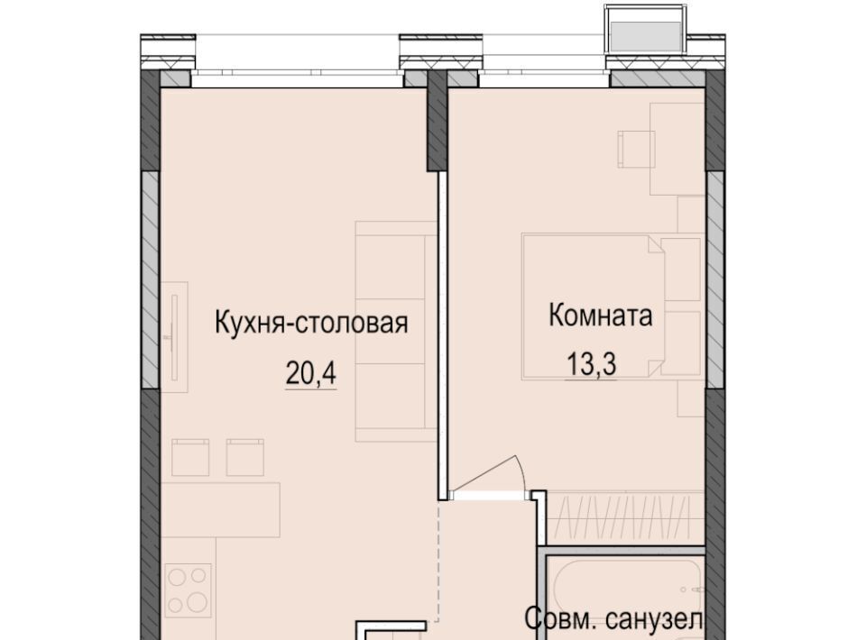 квартира г Казань р-н Приволжский ЖК «Парк Маяк» Аметьево, Паркмаяк жилой комплекс фото 1