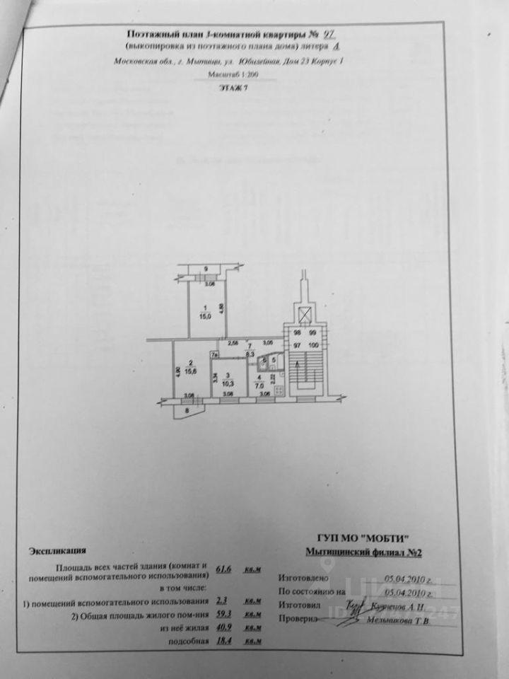 квартира г Мытищи ул Юбилейная 23/1 фото 12