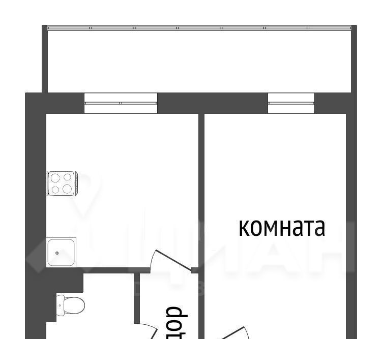 квартира г Омск р-н Центральный ул 2-я Челюскинцев 15к/3 фото 2