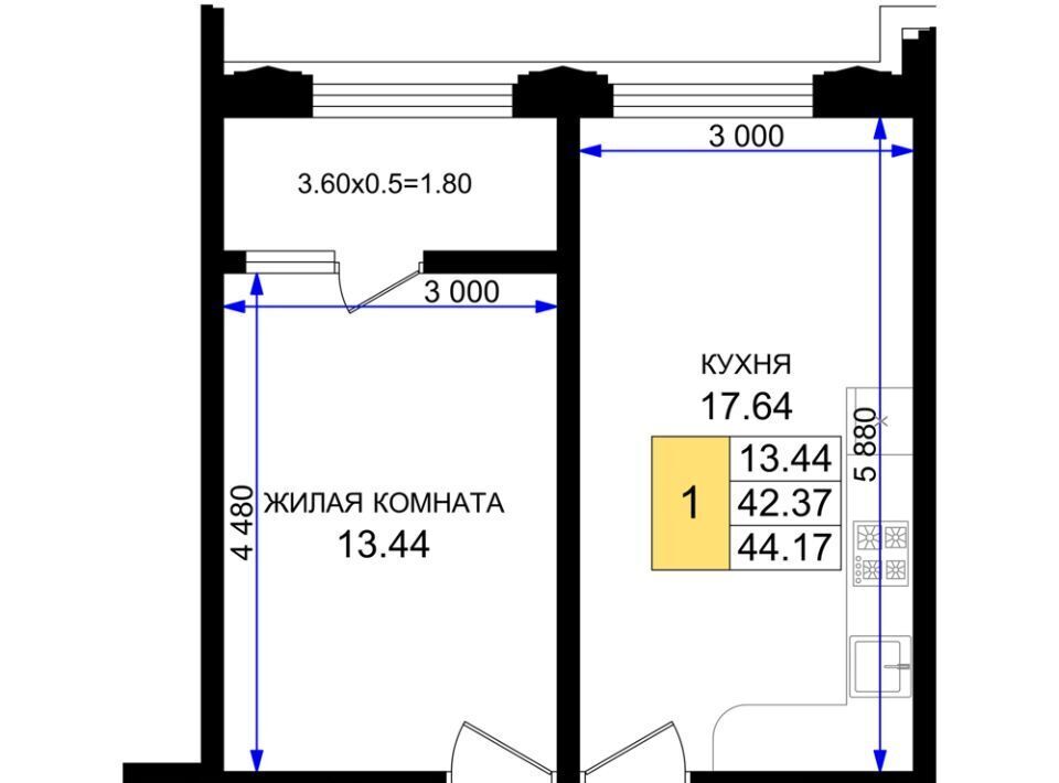 квартира г Новороссийск р-н Южный микрорайон 5-я Бригада фото 1