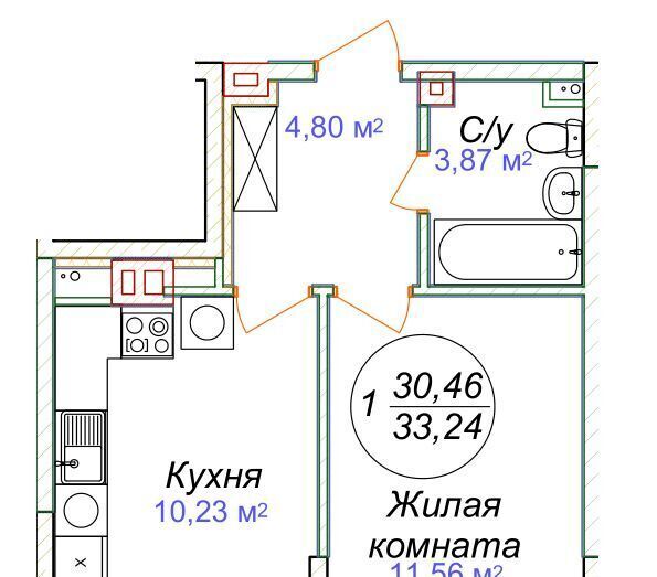 квартира р-н Минераловодский г Минеральные Воды фото 1