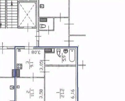 квартира г Санкт-Петербург метро Ломоносовская ул Народная 68к/1 фото 5