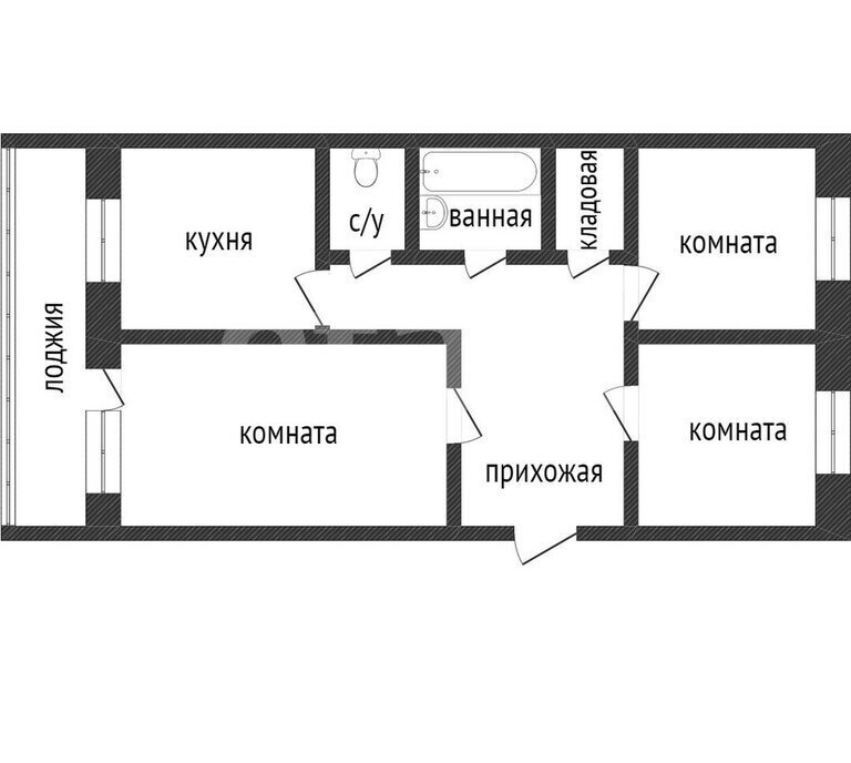 квартира г Курган мкр 2-й жилой район Заозёрный, 3 фото 27