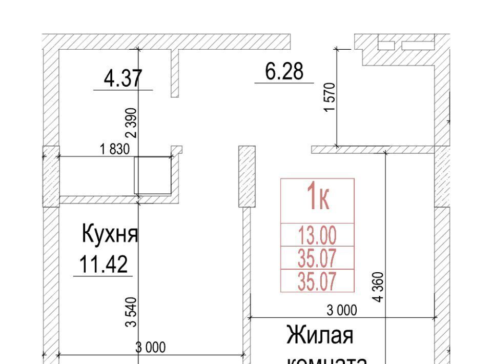 квартира г Новосибирск метро Площадь Гарина-Михайловского р-н Железнодорожный фото 1