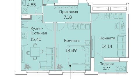 квартира г Москва метро Нижегородская ЖК Аквилон Бисайд фото 1