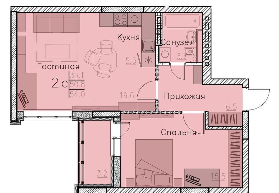 квартира р-н Энгельсский тер Терновское муниципальное образование 1, Энгельс, мкр-н Энгельс-9 фото 15