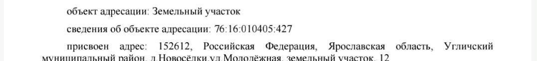 земля р-н Угличский д Новоселки Улейминское сельское поселение, Углич фото 7