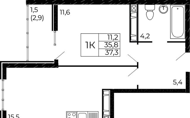 р-н Советский XI мкр, кв-л 11-6, стр. 11-6-2 фото