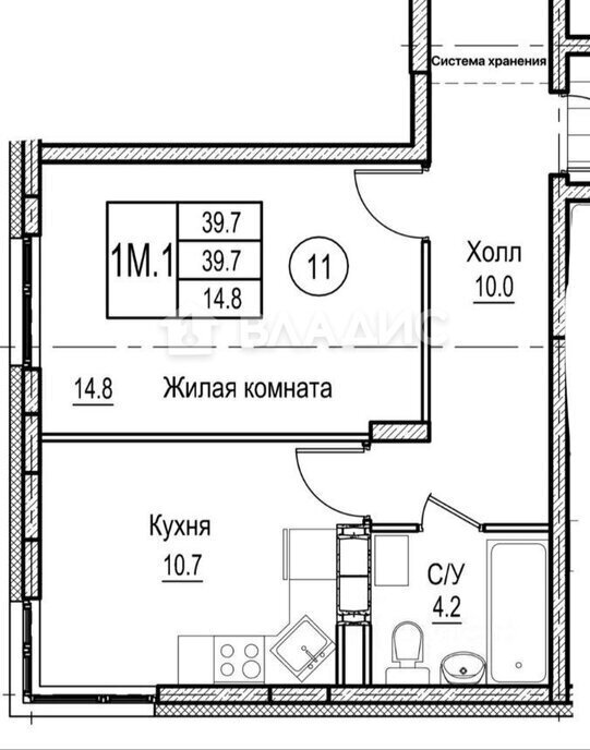 квартира г Химки ул Родионова 1 Химки, Москва фото 18