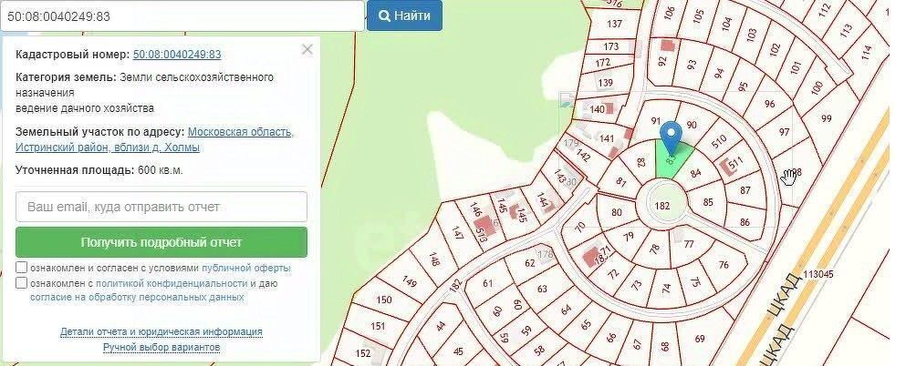 земля городской округ Истра д Холмы Квартала № 0040249 тер., Зеленоград — Крюково фото 4