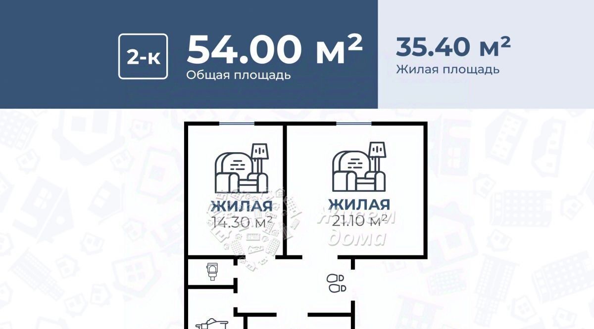 квартира г Волгоград р-н Ворошиловский ул Кузнецкая 93 фото 2