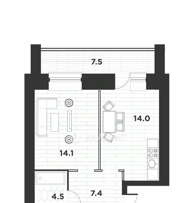 квартира г Благовещенск 224-й кв-л фото 18