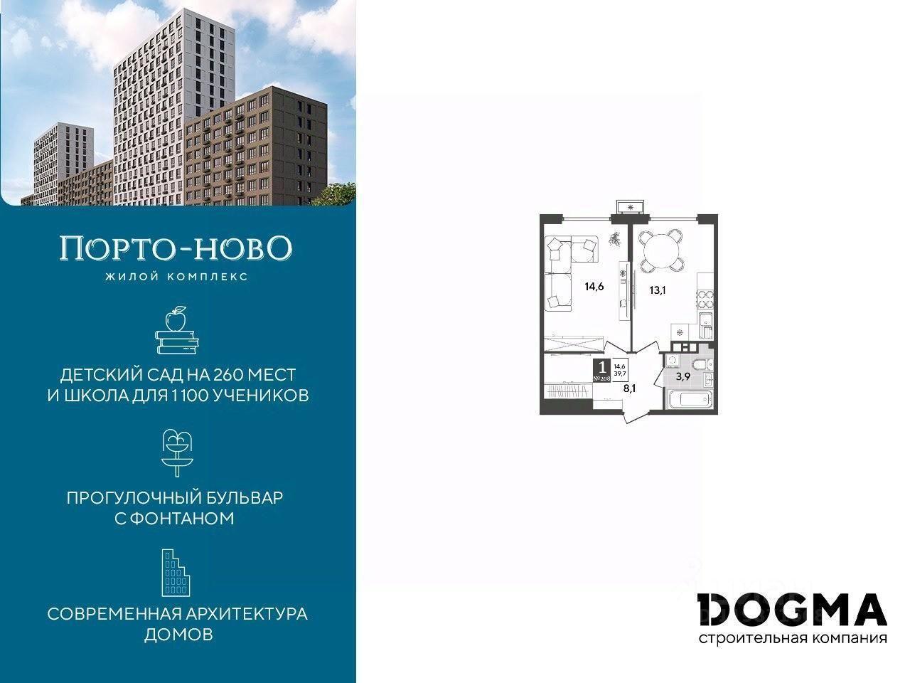 квартира г Новороссийск с Цемдолина ул Красина 53/4 ЖК Красина р-н Приморский Цемдолина фото 1