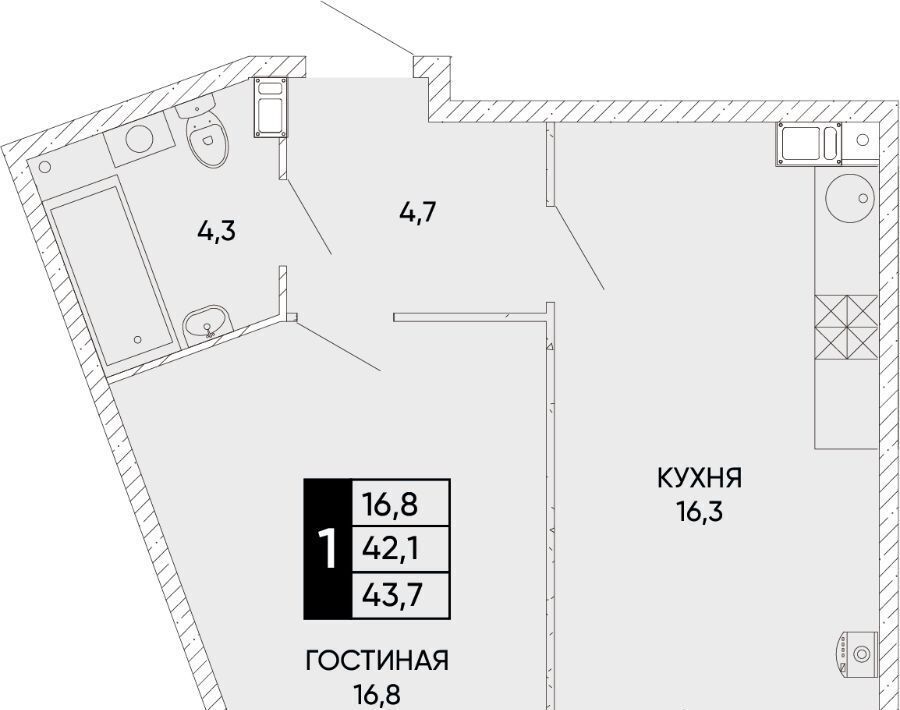 квартира г Ростов-на-Дону р-н Кировский ЖК Левобережье фото 1