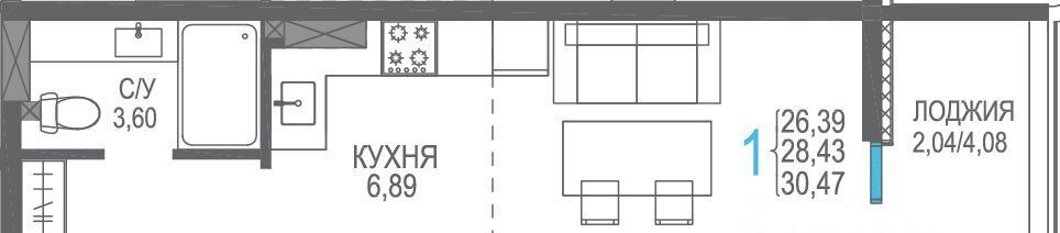 квартира р-н Сакский с Прибрежное Лесновское с/пос, Розовое озеро жилой комплекс фото 1