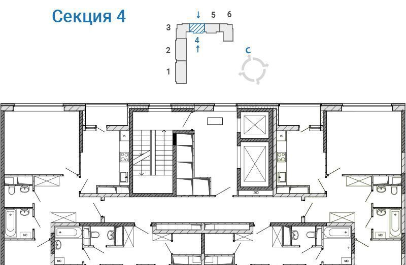 квартира г Балашиха мкр Железнодорожный ул Поликахина 2 Некрасовка фото 2