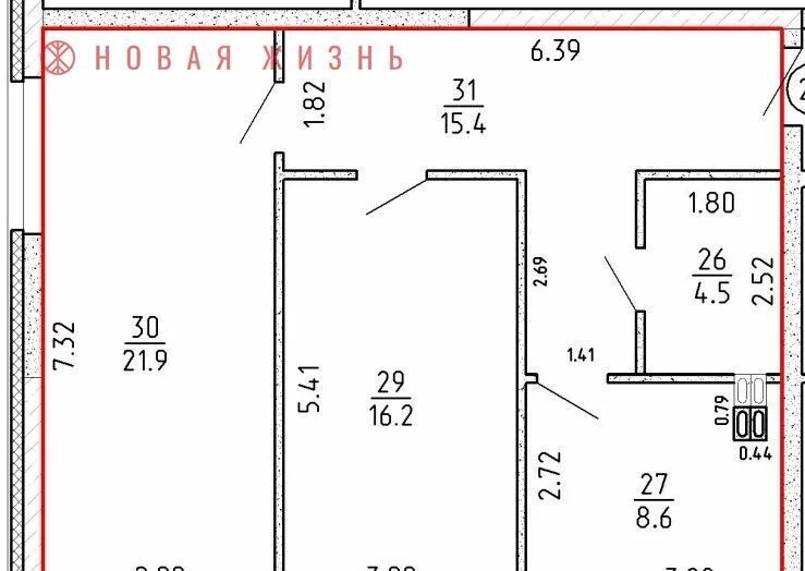 квартира г Самара р-н Железнодорожный проезд 4-й 8а фото 1